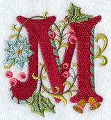 Jacobean Christmas Letter M - 5 Inch