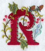 Jacobean Christmas Letter R - 5 Inch