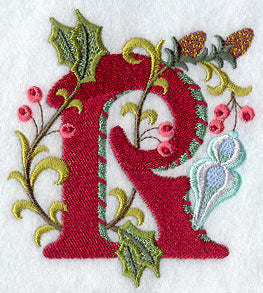 Jacobean Christmas Letter R - 5 Inch