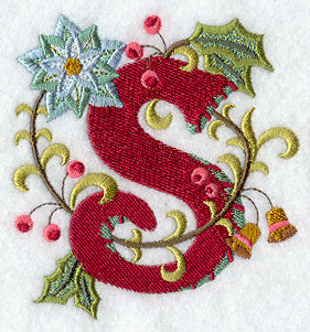 Jacobean Christmas Letter S - 5 Inch