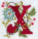 Jacobean Christmas Letter X - 5 Inch
