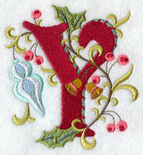 Jacobean Christmas Letter Y - 5 Inch