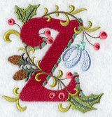 Jacobean Christmas Letter Z - 5 Inch