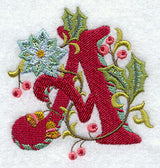 Jacobean Christmas Letter A - 5 Inch