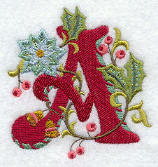 Jacobean Christmas Letter A - 5 Inch