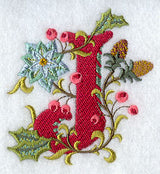 Jacobean Christmas Letter J - 5 Inch