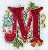 Jacobean Christmas Letter M - 5 Inch