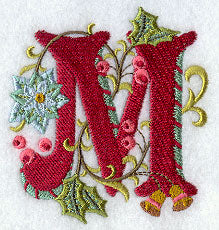 Jacobean Christmas Letter M - 5 Inch