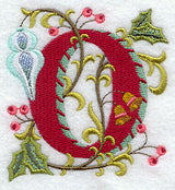 Jacobean Christmas Letter O - 5 Inch