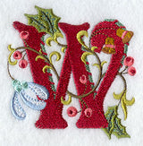 Jacobean Christmas Letter W - 5 Inch