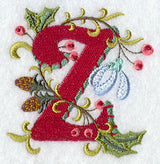 Jacobean Christmas Letter Z - 5 Inch