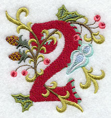 Jacobean Christmas Number 2 - 5 Inch