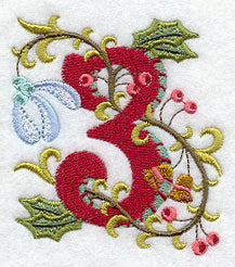 Jacobean Christmas Number 3 - 5 Inch