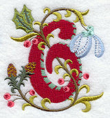 Jacobean Christmas Number 6 - 5 Inch