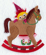 Peek-a-Boo Elf - Rocking horse