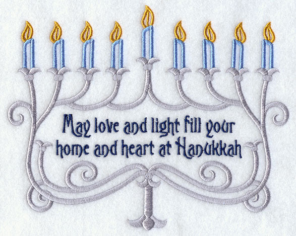 May Love and Light Menorah - Hanukkah