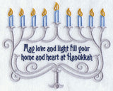 May Love and Light Menorah - Hanukkah