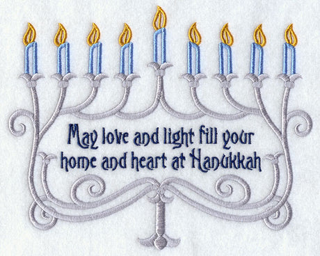 May Love and Light Menorah - Hanukkah