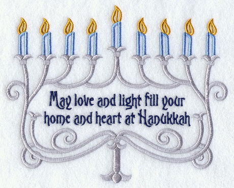 May Love and Light Menorah - Hanukkah