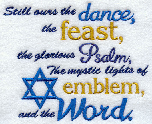 Still Ours the Dance, the Feast