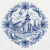 Delft Blue Christmas Church