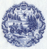 Delft Blue Christmas Carriage