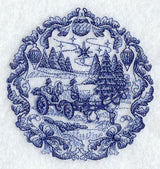 Delft Blue Christmas Carriage