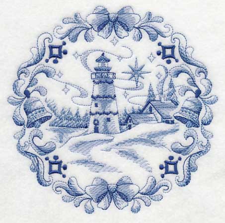 Delft Blue Christmas Lighthouse