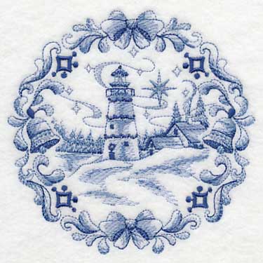 Delft Blue Christmas Lighthouse