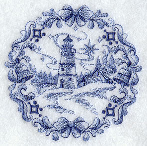 Delft Blue Christmas Lighthouse