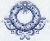 Delft Blue Christmas Wreath