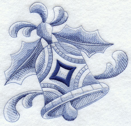 Delft Blue Christmas Bell