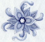 Delft Blue Poinsettia