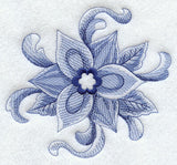 Delft Blue Poinsettia