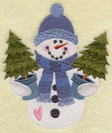 Country Christmas Snowman - Christmas Trees
