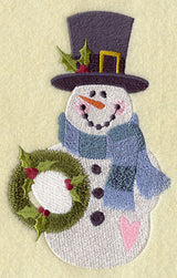 Country Christmas Snowman - Wreath