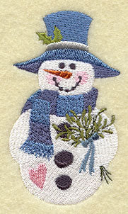 Country Christmas Snowman - Winter Bouquet