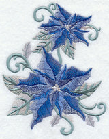 Blue Christmas Poinsettias
