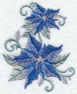 Blue Christmas Poinsettias