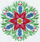 Suzani Medallion - Poinsettia