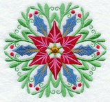 Suzani Medallion - Poinsettia