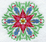 Suzani Medallion - Poinsettia