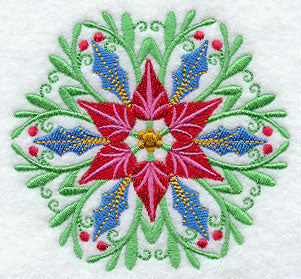 Suzani Medallion - Poinsettia