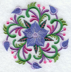 Suzani Medallion - Christmas Rose