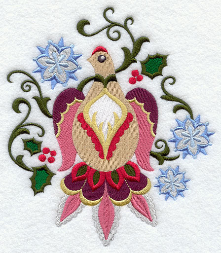 Suzani Christmas Bird - Holly