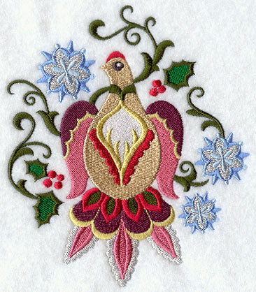 Suzani Christmas Bird - Holly