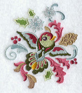 Suzani Christmas Bird - Snowflakes