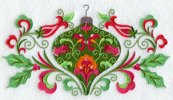 Suzani Ornament and Holly