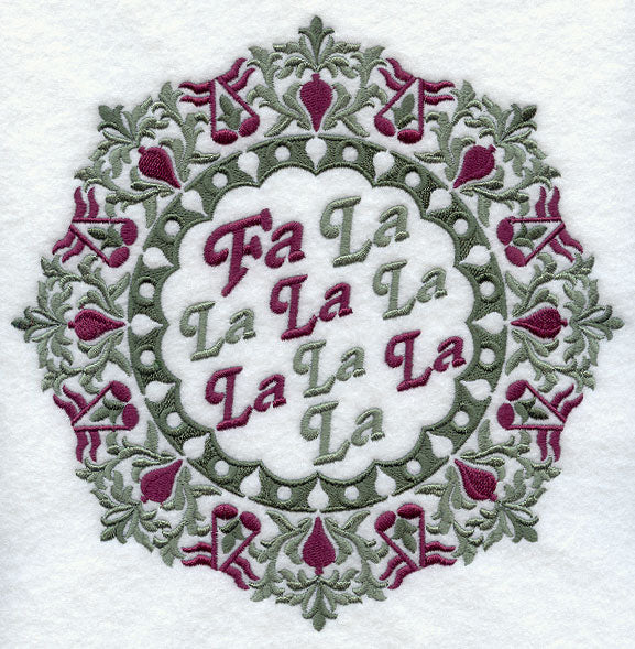Christmas Wreath - Fa La La La La