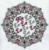 Christmas Wreath - Fa La La La La
